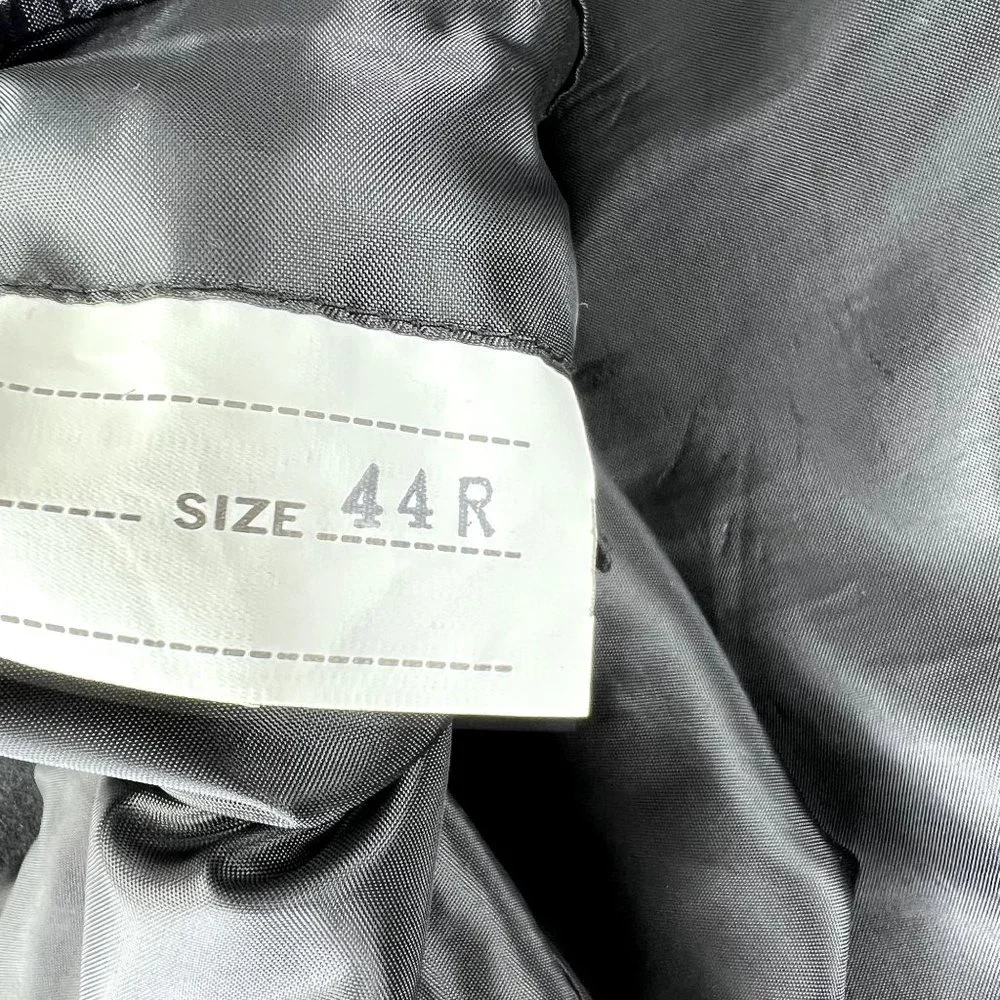 Rossi Umberto Rossi‎ Men Suit Wool 100% Black 3 Buttons down Size 44R/Large